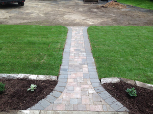 stone paver path